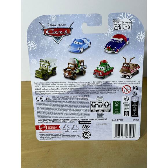 Disney Pixar Cars Die Cast Lightning Mcqueen Christmas Snowplow Holidays - Picture 4 of 7